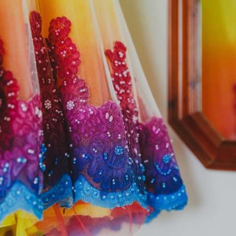 Bohemian Forest Wedding Inspired by the South American Sunset (with the Bride in a Hand-Painted Dress!) (2)