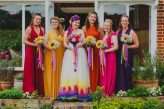 Bohemian Forest Wedding Inspired by the South American Sunset (with the Bride in a Hand-Painted Dress!) (23)