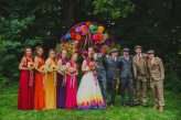 Bohemian Forest Wedding Inspired by the South American Sunset (with the Bride in a Hand-Painted Dress!) (46)