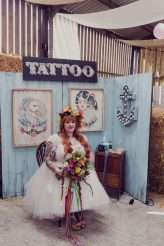 Colourful, Tattoo Art Themed Wedding on a Farm (25)