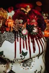 Dia De Los Muertos Meets Rockabilly Wedding in a Berlin Nightclub (61)