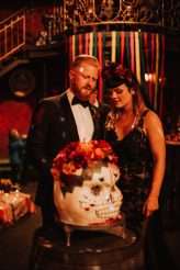 Dia De Los Muertos Meets Rockabilly Wedding in a Berlin Nightclub (65)