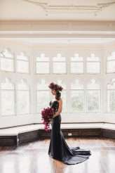 Elegant Gothic Castle Wedding (with a Black Wedding Dress!) (11)