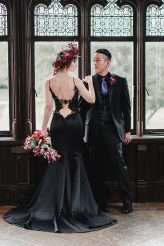 Elegant Gothic Castle Wedding (with a Black Wedding Dress!) (30)