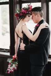 Elegant Gothic Castle Wedding (with a Black Wedding Dress!) (31)