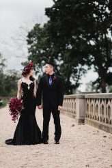 Elegant Gothic Castle Wedding (with a Black Wedding Dress!) (36)