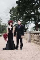 Elegant Gothic Castle Wedding (with a Black Wedding Dress!) (37)