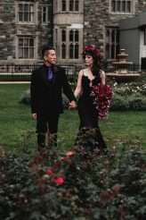 Elegant Gothic Castle Wedding (with a Black Wedding Dress!) (42)