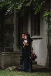 Elegant Gothic Castle Wedding (with a Black Wedding Dress!) (44)