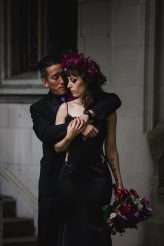 Elegant Gothic Castle Wedding (with a Black Wedding Dress!) (45)