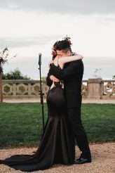 Elegant Gothic Castle Wedding (with a Black Wedding Dress!) (62)