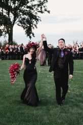 Elegant Gothic Castle Wedding (with a Black Wedding Dress!) (63)