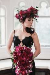 Elegant Gothic Castle Wedding (with a Black Wedding Dress!) (8)