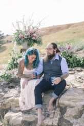 Intimate Glamping Wedding in Canada Inspired by Rainbows, Mermaids & Unicorns! (14)