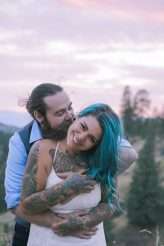 Intimate Glamping Wedding in Canada Inspired by Rainbows, Mermaids & Unicorns! (52)