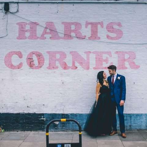 Party Vibes London Wedding with the Bride in Black and Gold Dress (47)