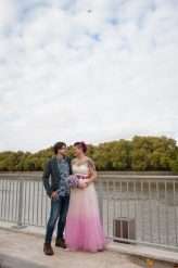 Relaxed Pink Pub Wedding All Fun, No Formalities (30)