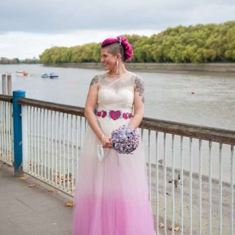 Relaxed Pink Pub Wedding All Fun, No Formalities (9)