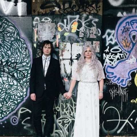 Handmade Botanical Warehouse and Canal Boat Wedding (19)