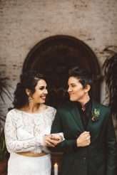 Long Beach Wedding with Dark Gothic Romance Detail (55)