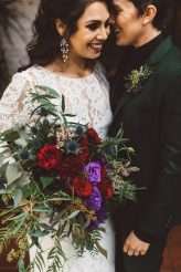 Long Beach Wedding with Dark Gothic Romance Detail (57)