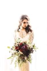 Long Beach Wedding with Dark Gothic Romance Detail (59)