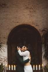 Long Beach Wedding with Dark Gothic Romance Detail (79)