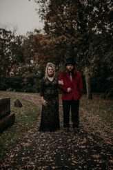 Macabre Edgar Allen Poe Inspired Bridal Shoot (42)
