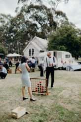 Mid-Century Inspired Rock n Roll Wedding with a DIY Kissing Booth (39)