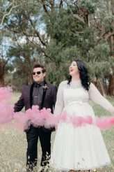 Mid-Century Inspired Rock n Roll Wedding with a DIY Kissing Booth (53)