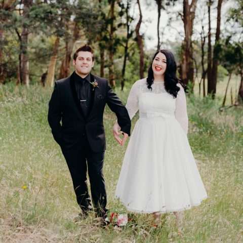 Mid-Century Inspired Rock n Roll Wedding with a DIY Kissing Booth (62)