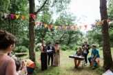 Colourful and Communal Environmentally Friendly Woodland Wedding17