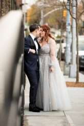 Glamorous Celestial Neon New York Wedding with a Drag Queen 20