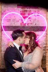 Glamorous Celestial Neon New York Wedding with a Drag Queen 26