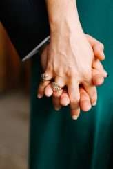 Brooklyn City Wedding with 1000 balloons, a green jumpsuit and tacos11