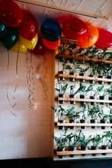 Brooklyn City Wedding with 1000 balloons, a green jumpsuit and tacos15