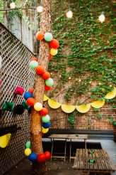 Brooklyn City Wedding with 1000 balloons, a green jumpsuit and tacos17