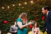 Brooklyn City Wedding with 1000 balloons, a green jumpsuit and tacos28