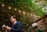 Brooklyn City Wedding with 1000 balloons, a green jumpsuit and tacos29