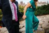 Brooklyn City Wedding with 1000 balloons, a green jumpsuit and tacos8