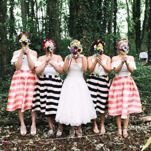Colourful Woodland Wedding with a Dinosaur Theme 48