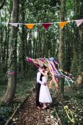 Colourful Woodland Wedding with a Dinosaur Theme 57