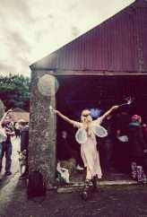 Festival Wedding with Celtic Druid Ceremony and Spraypainted Dress 3