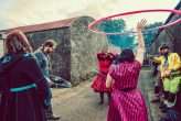 Festival Wedding with Celtic Druid Ceremony and Spraypainted Dress 30