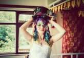 Festival Wedding with Celtic Druid Ceremony and Spraypainted Dress 9