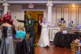 Halloween Wedding with Classic Horror Movie Fancy Dress 1