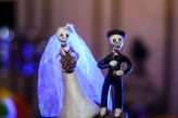 Halloween Wedding with Classic Horror Movie Fancy Dress 14