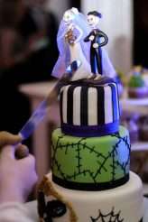 Halloween Wedding with Classic Horror Movie Fancy Dress 15