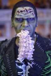 Halloween Wedding with Classic Horror Movie Fancy Dress 19