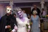 Halloween Wedding with Classic Horror Movie Fancy Dress 24